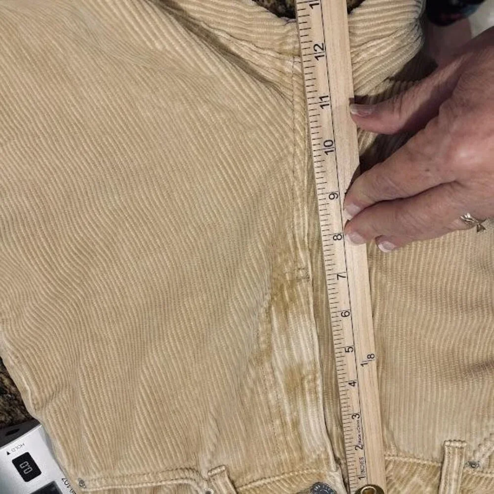 BDG Corduroy Pants Womens 28 Beige High-Rise Mom‎ Jeans Casual Urban Outfitters
